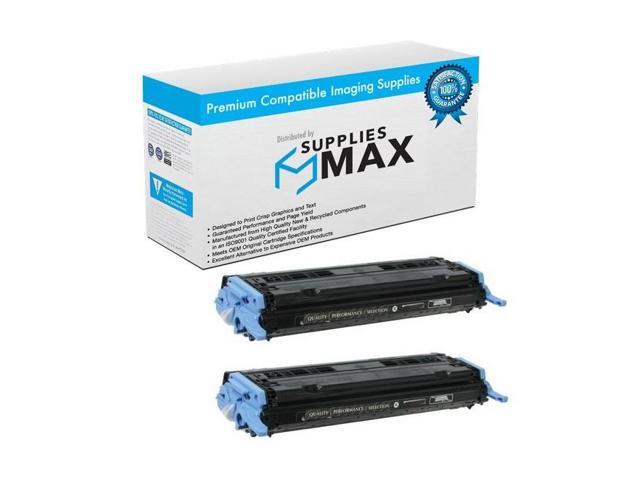 SuppliesMAX Compatible Replacement for HP Color Laser Jet 1600/2600/2600n/2605/2605dn/2605dtn/CM-1015MFP/CM-1017MFP Black Toner Cartridge...