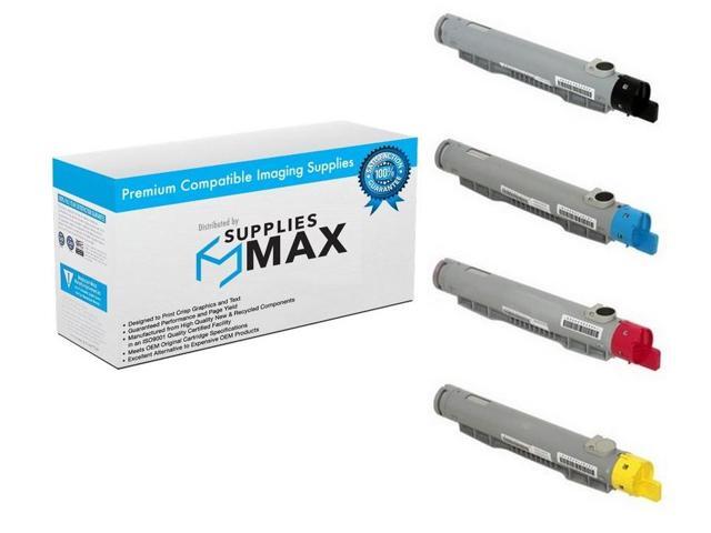 SuppliesMAX Compatible Replacement for Dell 5100CN Toner Cartridge Combo Pack (BK/C/M/Y) (BCMY51C)