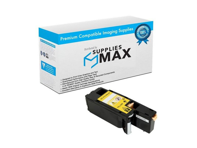 SuppliesMAX Compatible Replacement for Dell E525DW/E525W Yellow Toner Cartridge (1400 Page Yield) (593-BBJW)