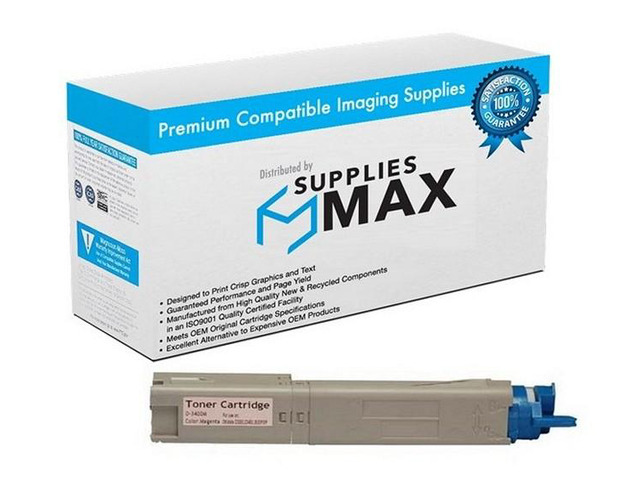 SuppliesMAX Compatible Replacement for Okidata C3300N/C3400N/C3450/C3600/C3600N Magenta Toner Cartridge (2500 Page Yield) (43459302)