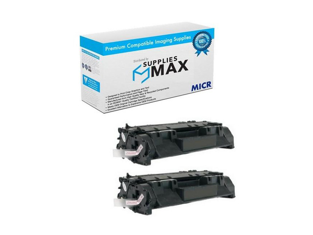 SuppliesMAX Compatible Replacement for Troy MICR M401N MICR Toner Cartridge (2/PK-6900 Page Yield) (02-81551-001_2PK)