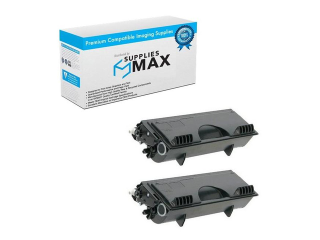 SuppliesMAX Compatible Replacement for Brother DCP-8020/DCP-8025/HL-1650/HL-1850/HL-5050/HL-5070/MFC-8420/MFC-8820 Toner Cartridge (2/PK-6500 Page...