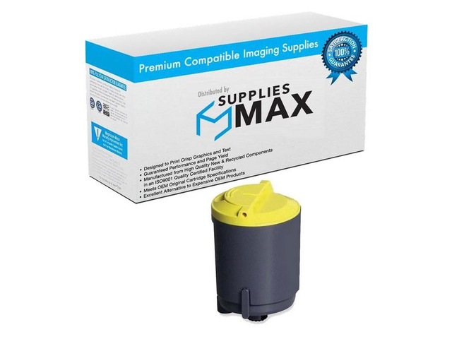 SuppliesMAX Compatible Replacement for Samsung CLP-300/CLP-300N/CLX-2160N/CLX-3160FN Yellow Toner Cartridge (1000 Page Yield) (CLP-Y300A)
