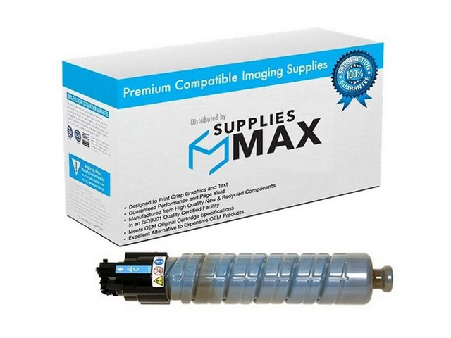 SuppliesMAX Compatible Replacement for Savin CLP-37DN/CLP-42DN/SP-C440DN Cyan Toner Cartridge (21000 Page Yield) (TYPE CLP37A) (821108)