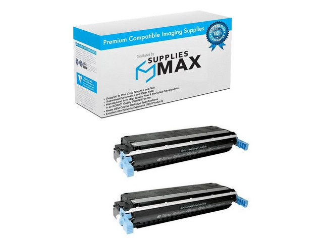 SuppliesMAX Compatible Replacement for HP Color Laser Jet 5500/5500DN/5500DTN/5500HDN/5500N Black Toner Cartridge (2/PK-13000 Page Yield) (NO....
