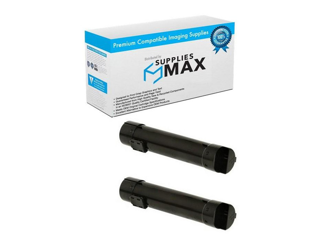 SuppliesMAX Compatible Replacement for Dell 5120CDN/5130CDN/5140CDN Black Toner Cartridge (2/PK-18000 Page Yield) (2HB5130)