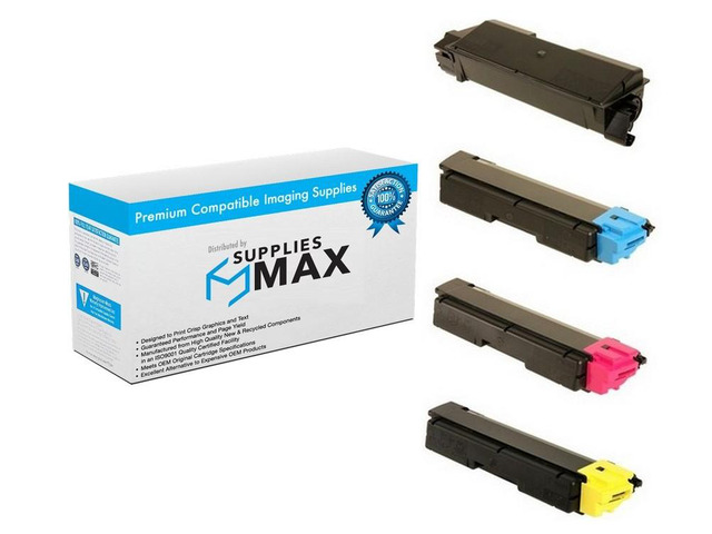 SuppliesMAX Compatible Replacement for Kyocera Mita ECOSYS FS-C2026/FS-C2126/FS-C2526/FS-C2626/FS-C5250DN/M6026CIDN/M6526CIDN Toner Cartridge Combo...