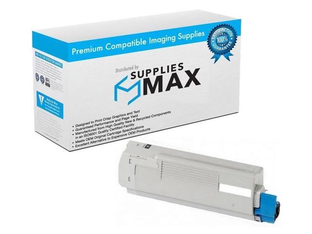 SuppliesMAX Compatible Replacement for Okidata C5550N/C6100DN/C6100DTN/C6100HDN/C6100N Black Toner Cartridge (8000 Page Yield) (TYPE C9) (43324420)
