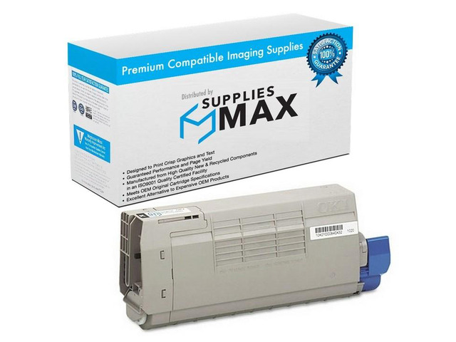 SuppliesMAX Compatible Replacement for Okidata C810CDTN/C810DN/C810N/C830CDTN/C830DN/C830DTN/C830N Black Toner Cartridge (8000 Page Yield) (TYPE...