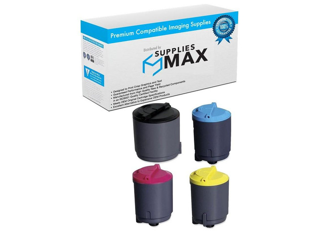 SuppliesMAX Compatible Replacement for Samsung CLP-300/CLP-300N/CLX-2160N/CLX-3160FN Toner Cartridge Combo Pack (BK/C/M/Y) (CLP-P300C)
