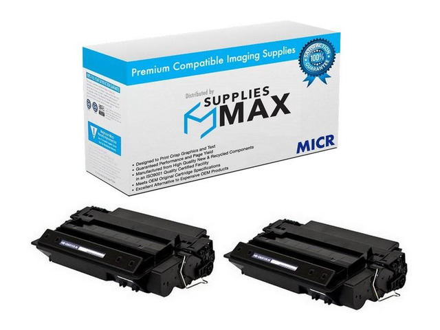 SuppliesMAX Compatible Replacement for Troy MICR 2420/2420D/2420DT/2430 Secure EX Security MICR Toner Cartridge (2/PK-12000 Page Yield)...