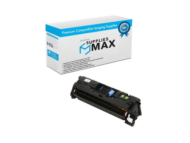 SuppliesMAX Compatible Replacement for HP Color Laser Jet 2550L/2500Ln/2500n/2800/2820/2830/2840 Black Toner Cartridge (5000 Page Yield) (NO. 122A)...