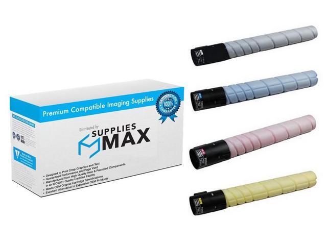 SuppliesMAX Compatible Replacement for Sindoh D310/D311 Toner Cartridge Combo Pack (BK/C/M/Y) (A8K3MP)