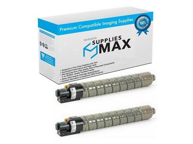 SuppliesMAX Compatible Replacement for Savin C2020/C2525/C3030 Black Toner Cartridge (2/PK-20000 Page Yield) (TYPE 5252) (888656_2PK)