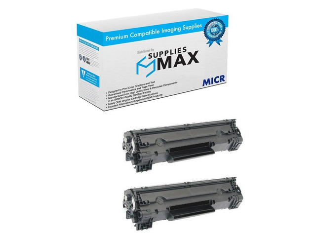 SuppliesMAX Compatible Replacement for Troy M201/M225 MICR Toner Secure Cartridge (2/PK-1500 Page Yield) (02-82015-001_2PK)