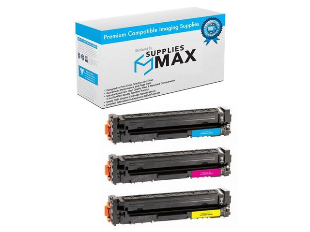 SuppliesMAX Compatible Replacement for HP Color LaserJet Pro M452DN/M452DW/M452NW/M377DW/M477DW/M477FDN/M477FDW Toner Cartridge Combo Pack (C/M/Y)...