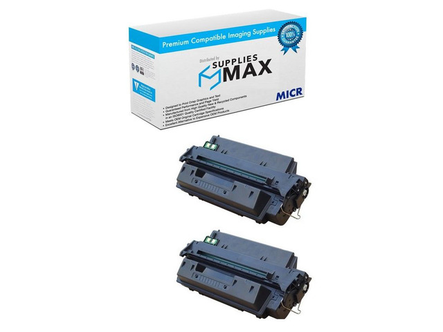 SuppliesMAX Compatible MICR Replacement for HP Laser Jet 2300/2300D/2300DN/2300DTN/2300L/2300N Toner Cartridge (2/PK-6000 Page Yield) (NO. 10A)...