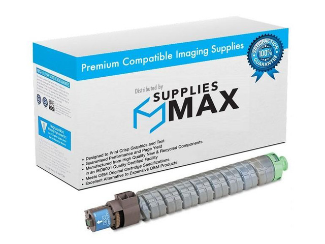 SuppliesMAX Compatible Replacement for Ricoh MP-C4503/MP-C4504EX/MP-C5503/MP-C5504SP/MP-C6003/MP-C6004EX Cyan Toner Cartridge (22500 Page Yield)...