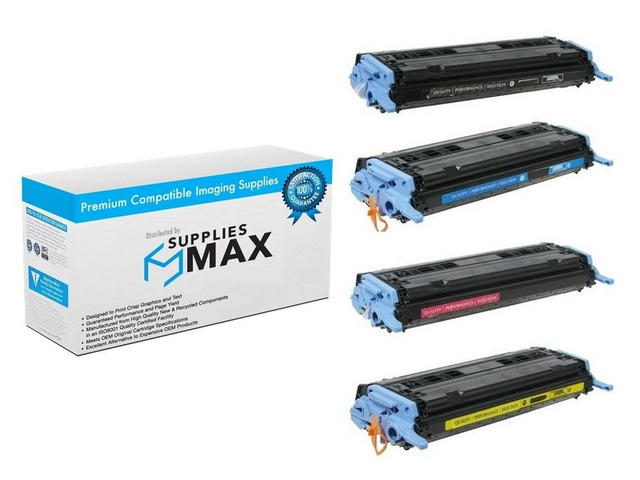 SuppliesMAX Compatible Replacement for Canon LBP-5000/LBP-5100 Toner Cartridge Combo Pack (BK/C/M/Y) (CRG-707MP)