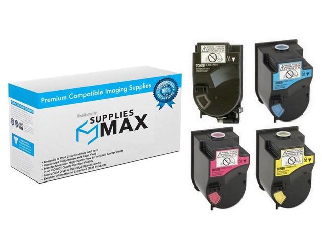 SuppliesMAX Compatible Replacement for Konica Minolta bizhub C350/bizhub C351/bizhub C450/bizhub C450P Toner Cartridge Combo Pack (BK/C/M/Y)...