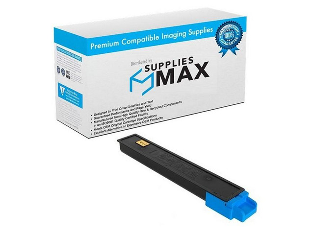 SuppliesMAX Compatible Replacement for Copystar CS-2551ci Cyan Toner Cartridge (