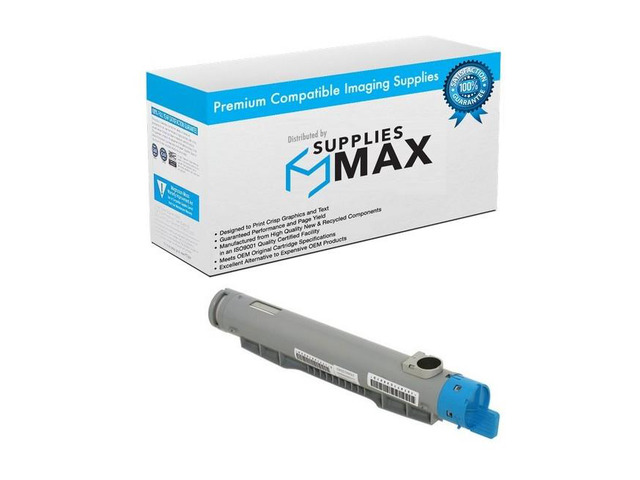 SuppliesMAX Compatible Replacement for Dell 5110CN Cyan Standard Yield Toner Cartridge (8000 Page Yield) (310-7892)