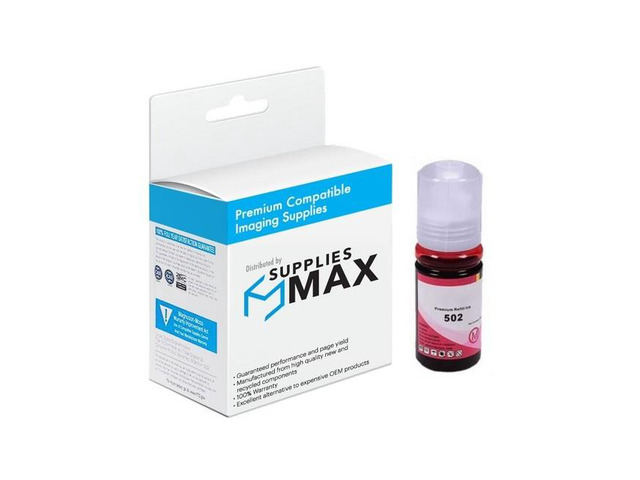 SuppliesMAX Compatible Replacement for Eco-Tank ET-2700/ET-2750/ET-3700/ET-3750/ET-4750/ET-15000/ST-2000/ST-3000/ST-4000 Dye Magenta Ink Bottle...