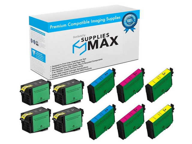 SuppliesMAX Remanufactured Replacement for WorkForce WF-3620/WF-3640/WF-7110/WF-7210/WF-7610/WF-7620/WF-7710/WF-7720 High Yield Inkjet Combo Pack...