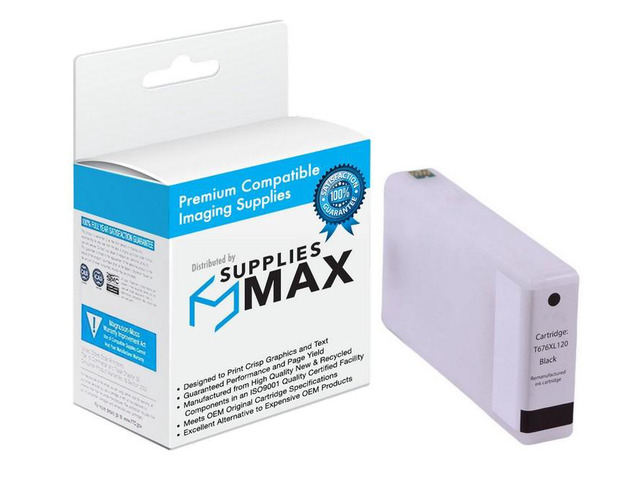 SuppliesMAX Remanufactured Replacement for WorkForce Pro WP-4010/WP-4020/WP-4090/WP-4520/WP-4530/WP-4540/WP-4590 Black High Yield Inkjet (2400 Page...