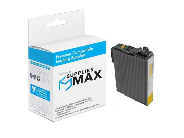 SuppliesMAX Remanufactured Replacement for Expression Home XP-5100/WorkForce WF-2860 Yellow High Yield Inkjet (470 Page Yield) (NO. 202XL)...