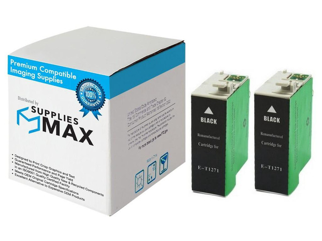 SuppliesMAX Remanufactured Replacement for WorkForce 60/545/630/633/635/645/840/845/WF-3520/WF-3530/WF-3540/WF-7010/WF-7510/WF-7520 Black Inkjet...