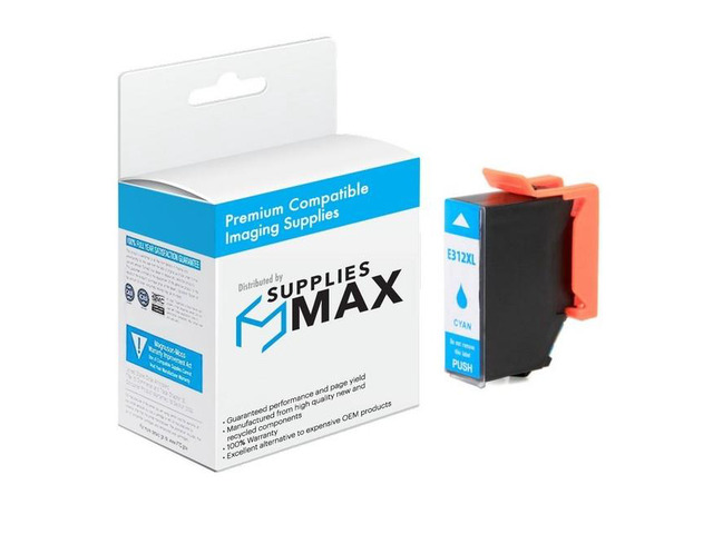 SuppliesMAX Remanufactured Replacement for Expression Photo XP-8500/XP-8505/XP-8600/XP-8605/XP-8606/XP-15000 Cyan High Yield Inkjet (830 Page...