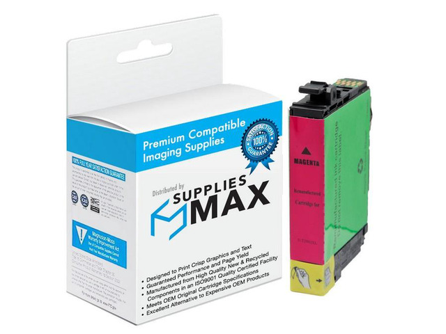 SuppliesMAX Remanufactured Replacement for WorkForce WF-2520/WF-2530/WF-2540/XP-200/XP-300/XP-310/XP-400/XP-410 Magenta High Yield Inkjet (450 Page...