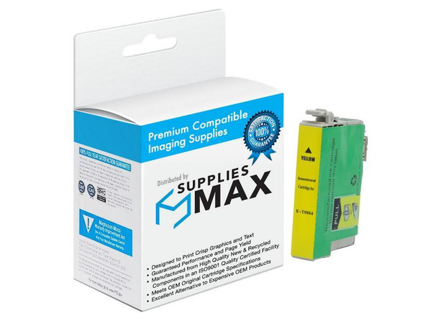 SuppliesMAX Remanufactured Replacement for Stylus CX-4400/CX-4450/CX-7400/NX-100/NX-115/NX-200/NX-215/NX-300/NX-400/NX-410/NX-415 Yellow Inkjet...