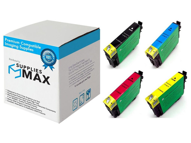 SuppliesMAX Remanufactured Replacement for Expression Home XP-330/XP-340/XP-430/XP-434/XP-440/XP-446 High Yield Inkjet Combo Pack (BK/C/M/Y) (NO....