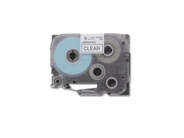 SuppliesMAX Compatible Replacement for Brother Black on Clear Laminated P-Touch Label Tape (1/4in X 26.25Ft/36mm x 8m) (TZE-111)