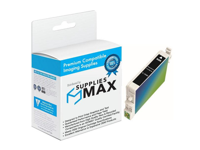 SuppliesMAX Remanufactured Replacement for Stylus Photo R200/R220/R300M/R320/R340/RX-500/RX-600/RX-620/RX-640 Black Inkjet (650 Page Yield) (NO.48)...