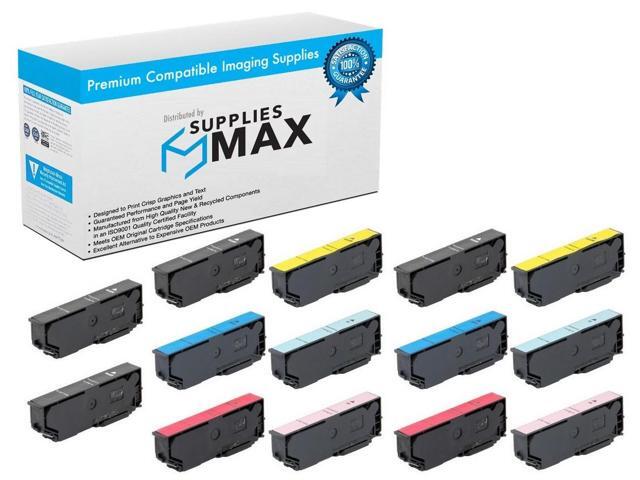 SuppliesMAX Remanufactured Replacement for Expression Photo XP-55/XP-750/XP-760/XP-850/XP-860/XP-950/XP-960/XP-970 High Yield Inkjet Combo Pack...