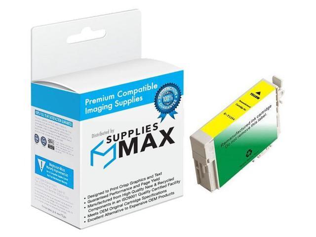 SuppliesMAX Remanufactured Replacement for Stylus NX-125/NX-127/NX-230/NX-420/NX-530/NX-625/WorkForce WF-320/WF-323/WF-325/WF-520 Yellow Inkjet...