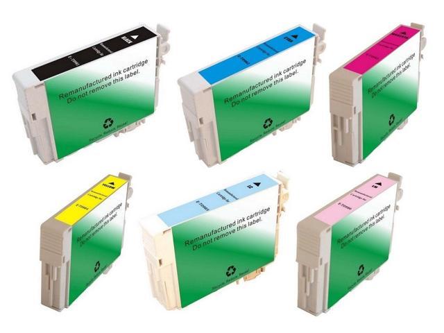 SuppliesMAX Replacement for Artisan 700/710/725/730/800/810/835/837 Inkjet Combo Pack (BK/C/M/Y/LC/LM) (NO. 98) (T098120-BCS-US)