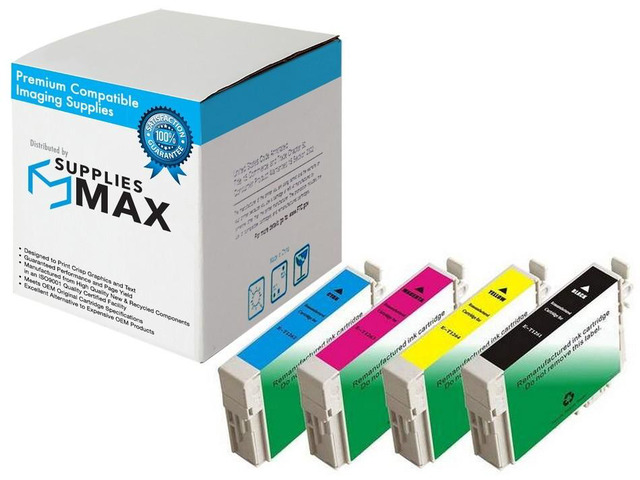 SuppliesMAX Remanufactured Replacement for WorkForce 435/520/545/630/635/840/845/WF-3520/WF-3530/WF-3540/WF-7010/WF-7510/WF-7520 Inkjet Combo Pack...