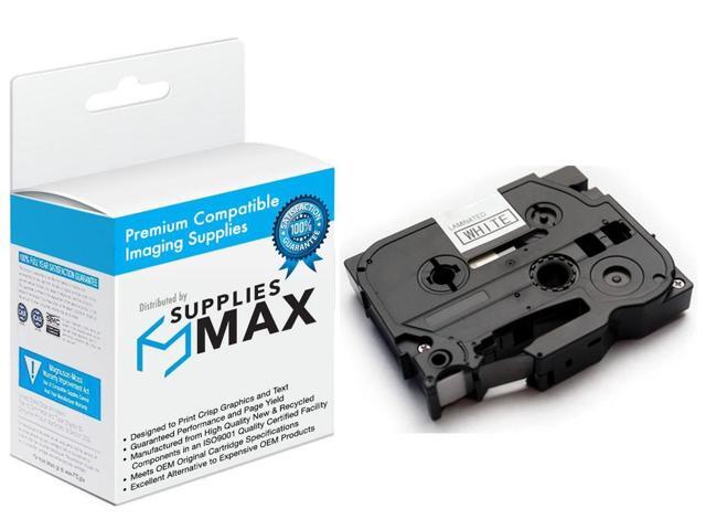 SuppliesMAX Compatible Replacement for Brother Black on Clear Laminated P-Touch Label Tape (1/2in X 26.25Ft/12mm X 8m) (TZE-131)