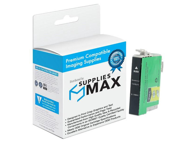 SuppliesMAX Remanufactured Replacement for Stylus CX-4400/CX-4450/CX-7400/NX-100/NX-115/NX-200/NX-215/NX-300/NX-400/NX-410/NX-415 Black Inkjet (180...