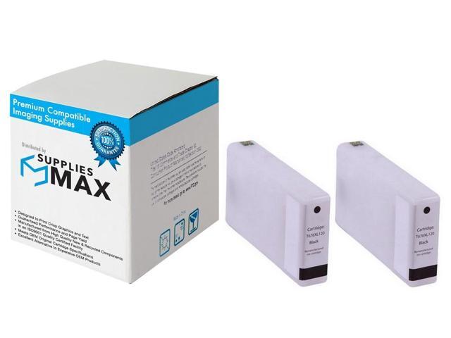 SuppliesMAX Remanufactured Replacement for WorkForce Pro WP-4010/WP-4020/WP-4090/WP-4520/WP-4530/WP-4540/WP-4590 Black High Yield Inkjet (2/PK-2400...