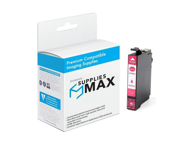 SuppliesMAX Remanufactured Replacement for WorkForce WF-3720/WF-3730/WF-3733 Magenta High Yield Inkjet (950 Page Yield) (NO. 702XL) (T702XL320-S)
