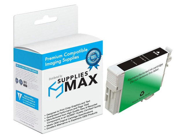 SuppliesMAX Remanufactured Replacement for Stylus CX-5000/CX-6000/CX-7000F/CX-8400/CX-9400/NX-100/NX-200/300/NX-400/NX-515/NX-615 Black Inkjet (245...