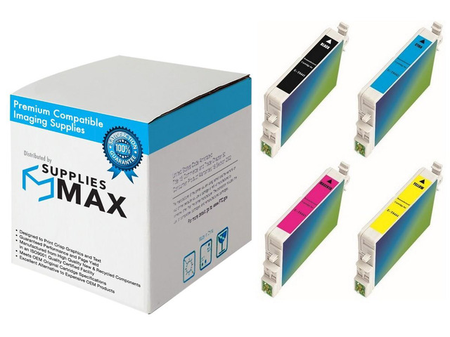 SuppliesMAX Remanufactured Replacement for Stylus C64/C66/C84/C84N/C84WN/C86/CX-3600/CX-3650/CX-4600/CX-6400/CX-6600 Inkjet Combo Pack (BK/C/M/Y)...