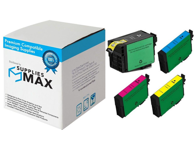 SuppliesMAX Remanufactured Replacement for WorkForce WF-3620/WF-3640/WF-7110/WF-7210/WF-7610/WF-7620/WF-7710/WF-7720 High Yield Inkjet Combo Pack...