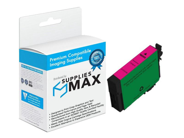 SuppliesMAX Remanufactured Replacement for WorkForce WF-3620/WF-3640/WF-7110/WF-7210/WF-7610/WF-7620/WF-7710/WF-7720 Magenta High Yield Inkjet...