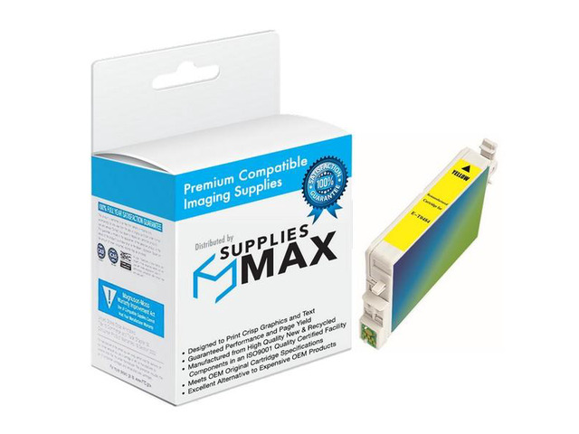 SuppliesMAX Remanufactured Replacement for Stylus Photo R200/R220/R300M/R320/R340/RX-500/RX-600/RX-620/RX-640 Yellow Inkjet (430 Page Yield)...